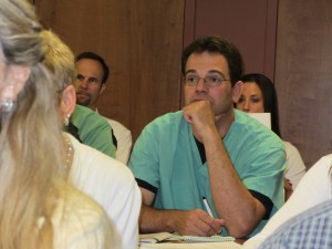Attendee enjoying a Halow Tassava Veterinary Lunch and Learn